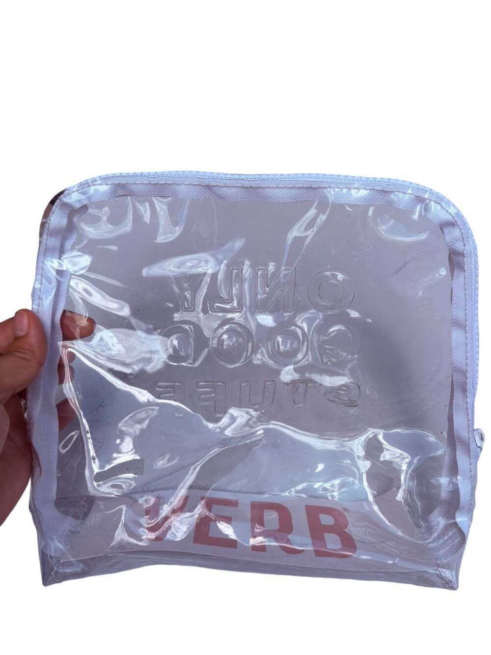 Verb Only Good Stuff Clear Travel Toiletry Bag